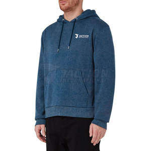 Vente chaude Acide Lavage Solide À Capuche Polaire Hoodies pour Hommes Casual Respirant quantité minimale de commande Bas - Product Image 3