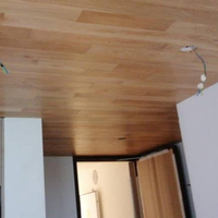 Plafond en bois massif de teck naturel de bois dur ----- Approvisionnement direct d'usine