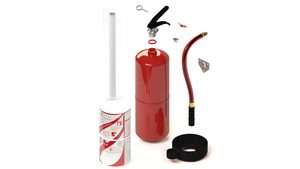 Extintor de Incendios Portátil CE de 6 kg con Polvo ABC, Cilindro de Acero Inoxidable |   Sistema de Alivio de Presión Integrado |   Manguera de Goma Flexible | - Product Image 3