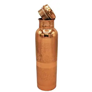 高品質の銅製ドリンクウェアウォーターボトルアーユルヴェーダアドバイス健康有益なドリンクウェア大人用銅ボトル