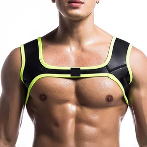 <span class=keywords><strong>Sous</strong></span>-vêtements sexy de luxe pour hommes, haute qualité, néoprène, nylon, coton, imprimé animal, respirant, séchage rapide, sangle élastique, torse supérieur - Product Image 3