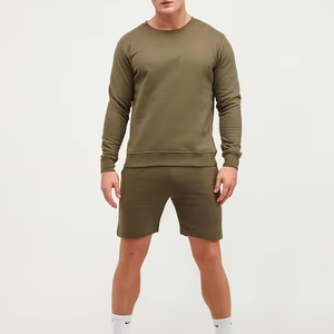 Best Selling Men's 100% Cotton Regular Fit <b>Long</b> Sleeve Fleece <b>Sweatshirts</b> Quick Dry Winter Solid Outdoor/Casual Wear Plain Dyed - Product Image 3