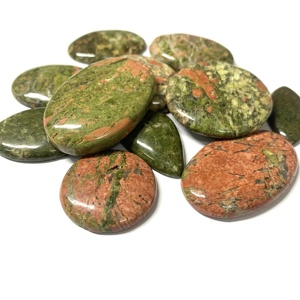 Piedras Preciosas Sueltas de Unakita, Calidad AAAAA, Multicolores, Forma de Pera, Certificadas por IGI, Tamaños de 9mm a 14mm, Naturales, Personalizables para Joyería - Product Image 4