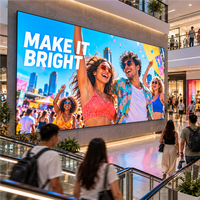 Écran LED d'intérieur P2 960x960mm 8K, installation fixe, mur vidéo LED couleur pour publicité commerciale en centre commercial