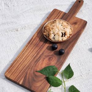 Plateau de service aux fruits, présentoir alimentaire, plateau de restauration, plateau en bois naturel au design moderne pour la maison et le restaurant - Product Image 6