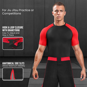 Pantalones cortos de boxeo personalizados de proveedor OEM para hombre, diseño transpirable para sesiones de entrenamiento de lucha con marca de marca privada - Product Image 2