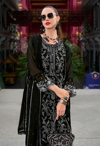 Rayón bordado con encaje Naznin Dupatta Ready-Made Party Salwar Kameez Colección de trajes para adultos - Product Image 2