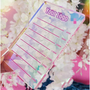 Carreau de cils personnalisé carreau de cils acrylique taille XL rose en forme de coeur palette de cils grande taille carreau d'extension de cils en gros - Product Image 6