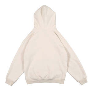 Logo personnalisé de haute qualité Fabricant de sweats à capuche surdimensionnés en coton brodé épais et sans ficelle pour femmes - Product Image 2