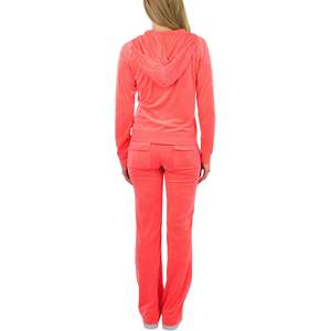 Conjunto Deportivo de Dos Piezas para Mujer, Sudadera con Capucha y Cremallera, Pantalones de Terciopelo, Estilo Casual y Deportivo - Product Image 2