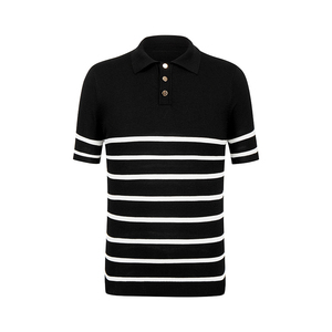 2025 Nueva camiseta Polo elegante para hombre, ropa informal ajustada, transpirable que absorbe la humedad para Polos cómodos para hombre - Product Image 1