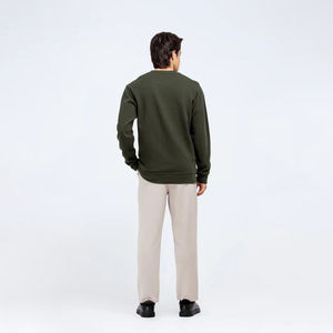 Sudadera Personalizada para Hombre, 100% Algodón, Cuello Redondo, Estilo Urbano con Estampado Ecológico, Moda de Invierno, Suministro al por Mayor - Product Image 4