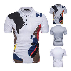 Polo T-shirt unisexe 100% polyester 170 GSM, logo OEM personnalisé, uni, sans motif, manches courtes, pour homme, polo de golf - Product Image 1
