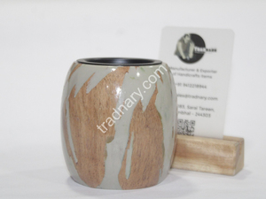 Dernier brûleur traditionnel en bois de Mubkhar Bukhoor brûleur d'encens à usage intérieur pour Ramadan Eid Tradnary Exim Pvt Ltd - Product Image 2