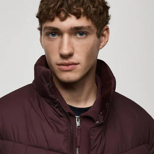 Veste matelassée pour homme de haute qualité, col montant, fermeture éclair intégrale, bouton de fermeture, décontractée, imperméable, design personnalisé, logo sur le devant - Product Image 5