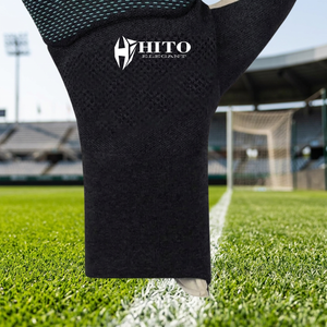 Hot Selling Custom Design Black Neoprene Soccer Goalkeeper <b>Gloves</b> with 4mm German Latex Elastic Negative Cut - Product Image 6