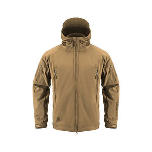 OEM Meilleur prix pour veste softshell d'hiver pour homme, personnalisée, de haute qualité, avec logo sur le devant, à capuche, coupe-vent et imperméable - Product Image 1