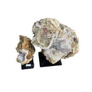Cristal Druzy Natural de Java Oriental sobre Base de Hierro – Espécimen Mineral de Cuarzo Druzy Blanco Brillante en Bruto para Exhibición Decorativa - Product Image 6