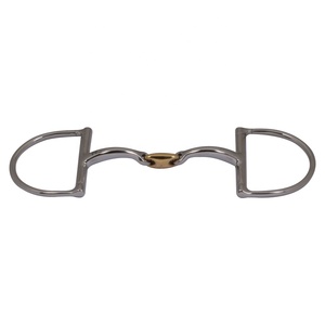 Dee Bit Bouche Courbée Cuprium Double Articulé KK Lien Durable Équipement D'équitation Équestre Equine Bits 2025 - Product Image 3