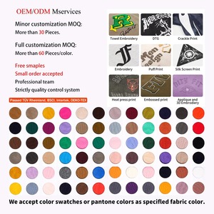 Haute qualité coton lourd surdimensionné hommes t-shirts Fitness à manches courtes marque personnalisée Logo imprimé broderie graphique T-Shirts - Product Image 3