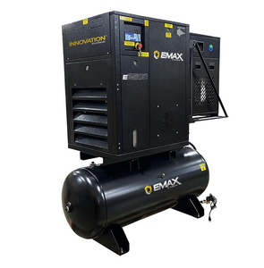 Compresor de aire rotativo de tornillo EMAXTank con secador de aire, 20 HP, 120 galones, 230/460 voltios, compresor de aire industrial en venta - Product Image 5