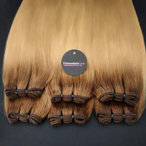 Extensions de cheveux vierges Remy vietnamiens de qualité supérieure, 100 % naturels, à cuticules intactes, bouclés Jerry, double trame, 100 g – Meilleures ventes 2024 - Product Image 2