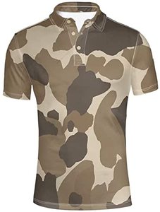 Chemises décontractées pour hommes personnalisées de qualité supérieure, en jersey camouflage, mélange de spandex/polyester, vêtements de sport techniques, impression numérique sur le devant, séchage rapide - Product Image 3
