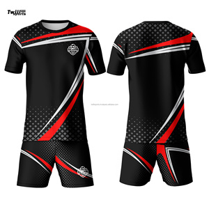 Ensemble de maillots de football en polyester 100% personnalisé OEM Uniforme de football blanc d'entraînement d'équipe pour hommes et enfants avec chaussettes de sport personnalisées - Product Image 2