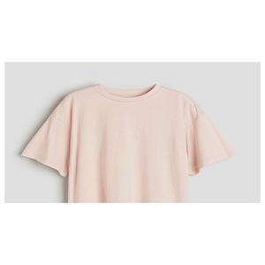 Camiseta Larga de Manga Media con Cuello Redondo y Bordado para Mujer, Talla Grande, 100% Algodón Orgánico, Transpirable, Ecológica, Informal - Product Image 2