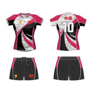 Camiseta de fútbol de uniforme de fútbol de moda para mujer con pantalones cortos traje deportivo sólido entrenamiento secado rápido transpirable - Product Image 4