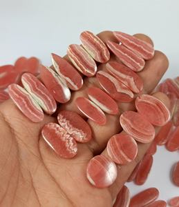 Par de Piedras Preciosas Sueltas de Rodocrosita Natural Rosa al por Mayor para Fabricación de Joyas, Pendientes y Colgantes - Product Image 3