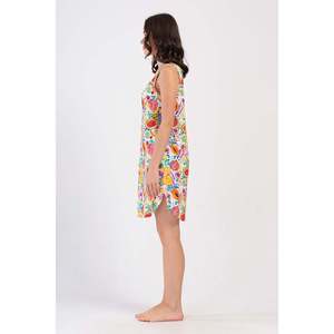 Vestido Casual Tipo Túnica con Cuello Redondo y Falda Ancha con Bolsillo Ovalado para Mujer - Product Image 3