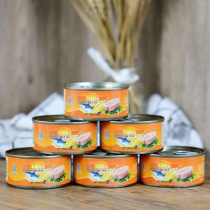 Atún Tongol en Trozos en Salmuera, Lata de Atún en Escamas Sólidas 0.25kg - Product Image 1