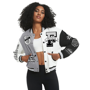 Vestes universitaires Letterman grecques personnalisées de haute qualité vestes Letterman Varsity personnalisées vente en gros de Letterman à capuche - Product Image 4