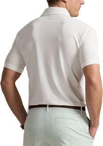 Camiseta de Golf para Hombre de Color Sólido al por Mayor, de Alta Calidad, Corte Regular, Manga Corta, 100% Fibra de Bambú, Secado Rápido, Ecológica - Product Image 5