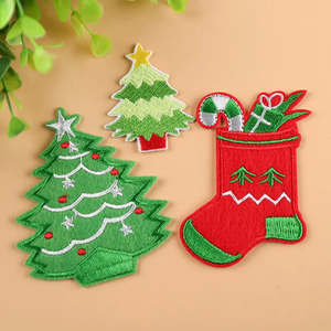 New Fashion Snowflake Patch Custom Christmas <b>Large</b> Glitter Sequin Chenille <b>Towel</b> Embroidery Iron on Patches on Best Prices - Product Image 4