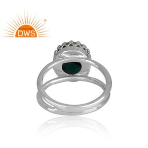 Mejor Venta de plata esterlina Natural Mojave cobre amazonita piedra preciosa declaración anillo personalizado joyería fabricante - Product Image 4