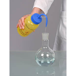 ขวดพลาสติกทรงกลมปากกว้างสำหรับห้องปฏิบัติการ พร้อมหูจับตามหลักสรีรศาสตร์ ใช้งานง่าย พร้อมลายพิมพ์ Burkle GmbH - Product Image 2