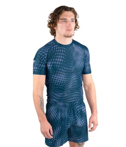 Camiseta de Compresión con Protección Solar, Transpirable y Ecológica para Hombre, con Manga Corta y Diseño Sublimado, Venta al Por Mayor - Product Image 1