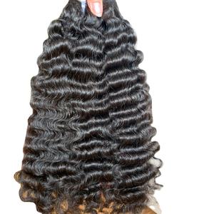 Mechones de cabello Natural rizado vietnamita, extensiones de cabello humano sin procesar con cutícula, envío rápido - Product Image 1