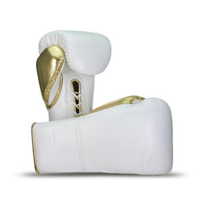 Venta al por mayor Guantes de boxeo Metallic Hot Guantes populares 100% Guantes de boxeo de cuero de vaca genuino - Product Image 1