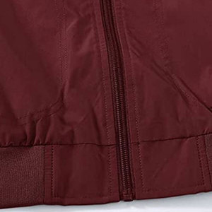 Wholesale Stand Collar Men's Eco-Friendly Breathable Quick Dry <b>Canvas</b> Winter Jacket Polyester Bomber with Front Logo Online Sale - Product Image 5