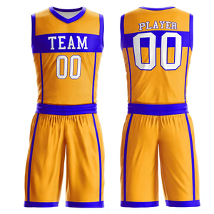 Uniformes de basket-ball Uniformes de basket-ball légers pour l'équipe Meilleur produit Uniformes de basket-ball en polyester - Product Image 4
