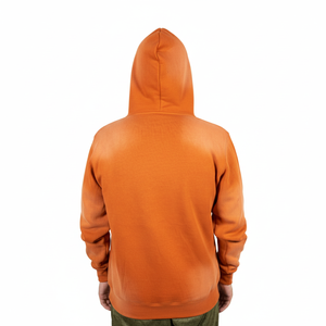 Sweat à capuche en molleton de coton, chaud pour l'hiver, surdimensionné, avec poche kangourou, motif uni et logo personnalisé, sweat-shirts basiques - Product Image 2