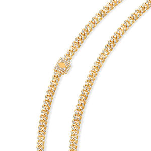 Exclusive 10K Gold Moissanite Diamond <b>Necklace</b> E Color Round Brilliant Cut VVS2 Clarity Elegant Design Hip Hop Jewelry - Product Image 6