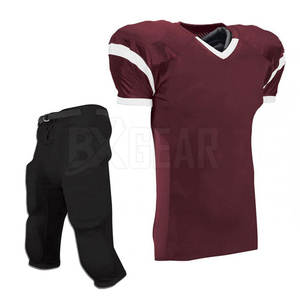 ชุดฟอร์มฟุตบอลอเมริกันวัสดุโพลีเอสเตอร์100% พร้อมหมายเลขโลโก้และการพิมพ์ชื่อเหมาะกับทีม - Product Image 2