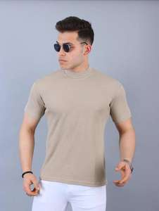 Camiseta deportiva de algodón 100% americana europea para hombre, de secado rápido, transpirable, ajustada, para correr informal - Product Image 5