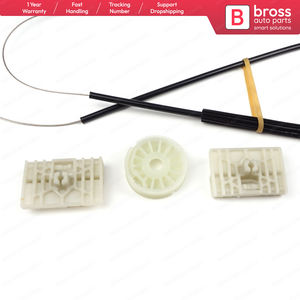 Juego de reparación de regulador de ventanilla eléctrica BWR650 puerta delantera derecha para A6 C6 S6 4F 4F2 4F5 2004-2011 4/5 puerta 4F0837462 Bross Auto Parts - Product Image 4