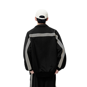 Ample col montant rétro coupe-vent survêtements vêtements personnalisés surdimensionné survêtement pour hommes ensemble deux pièces pleine longueur - Product Image 6