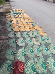 Abanico de mano de algas marinas tejidas con estilo de tejido de Palma rústica hecho a mano para uso en eventos por 99 GD Artisan Craft - Product Image 5